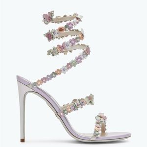 Rene Caovilla Sandals With Flowers Bouquet